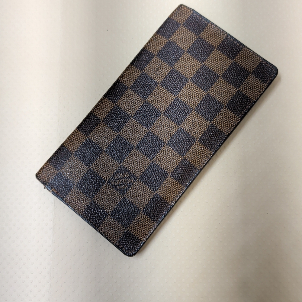 Louis Vuitton Damier Ebene Portefeuille Brazza Long Wallet